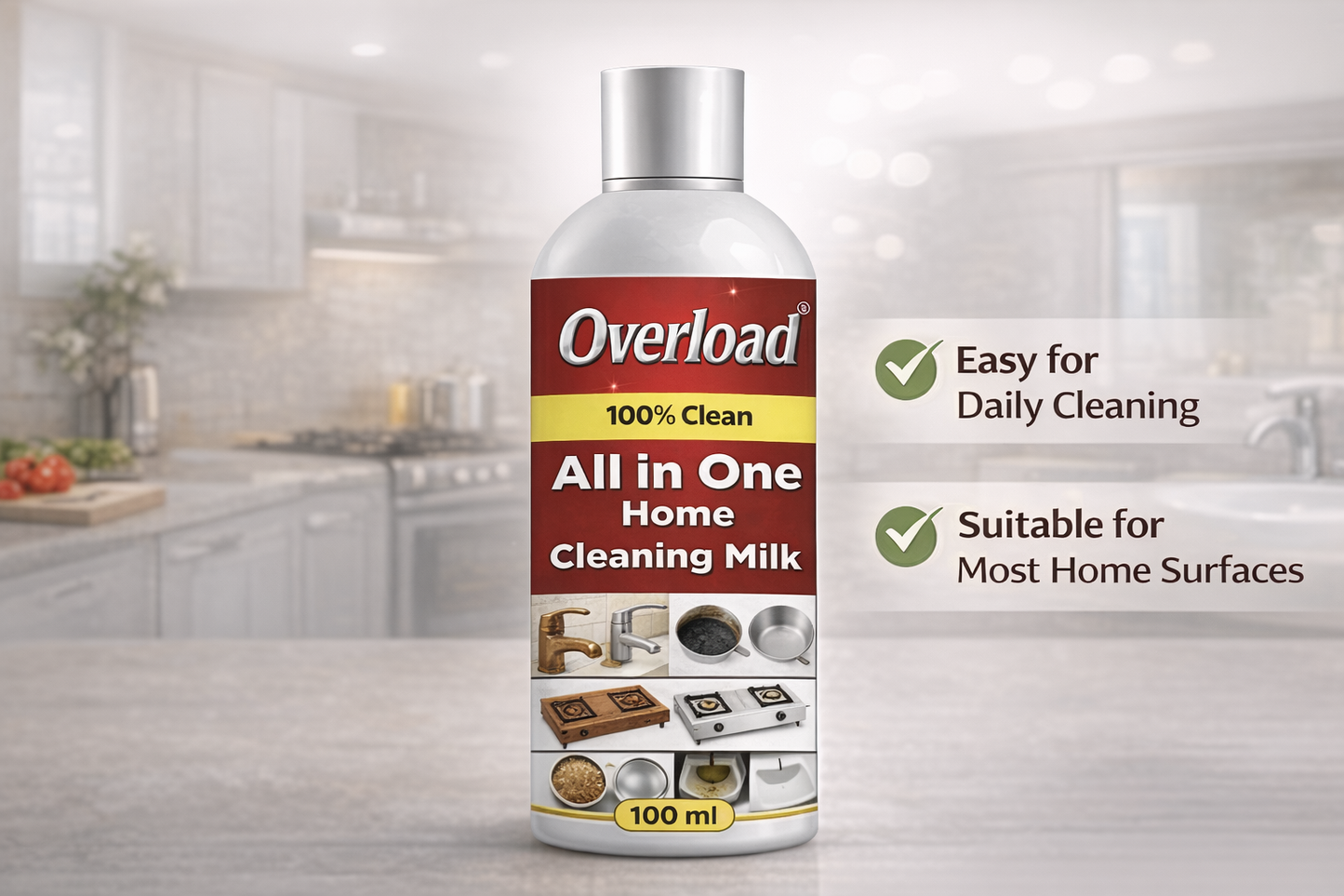 Multi-Purpose Home Cleaning Liquid – Grease, Oil & Rust Remover (100 ml | Pack of 2)