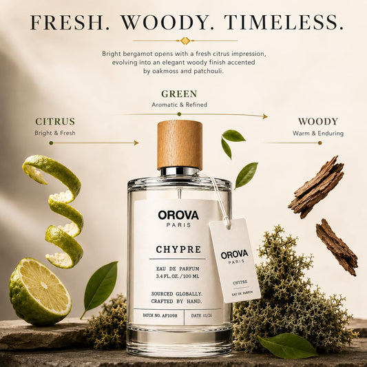 ORÖVA PARIS Chypre Eau de Parfum 100ml | Men's Luxury Fragrance