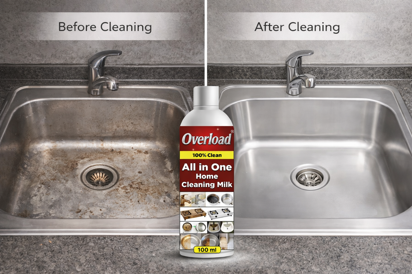 Multi-Purpose Home Cleaning Liquid – Grease, Oil & Rust Remover (100 ml | Pack of 2)