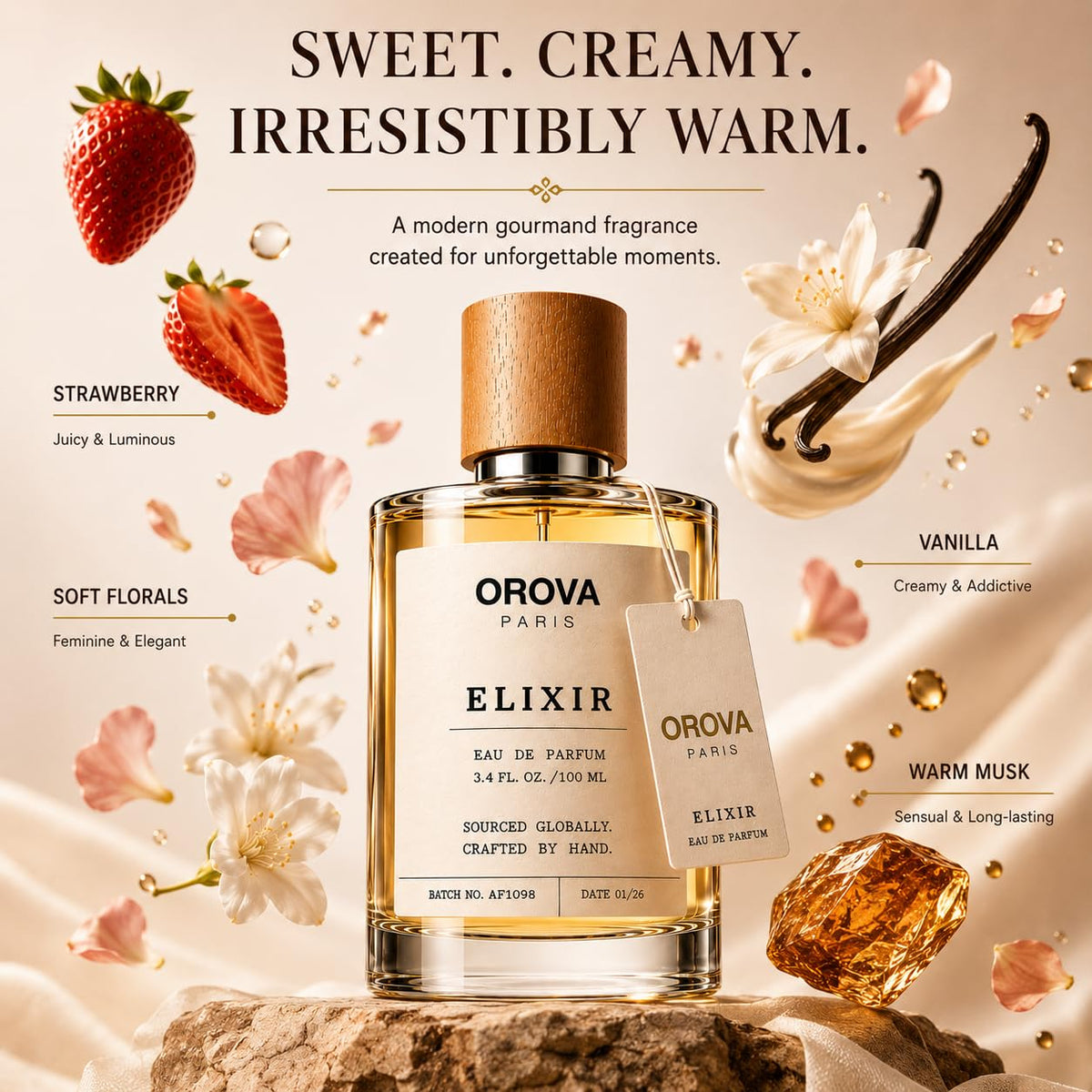 ORÖVA PARIS Elixir Eau de Parfum 100ml | Women's Luxury Perfume