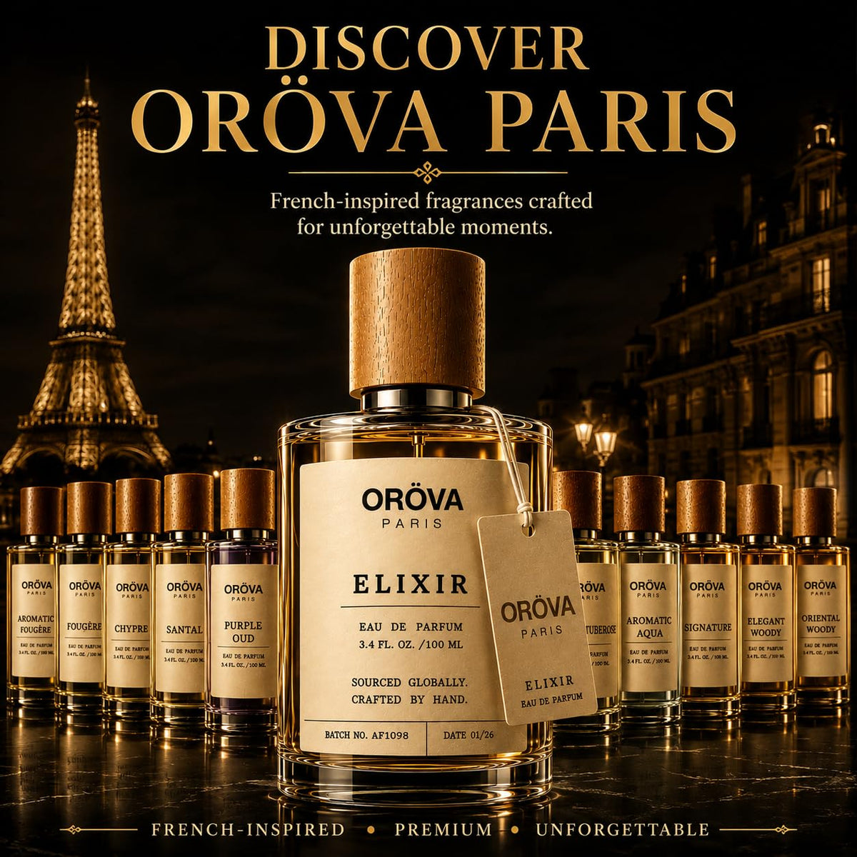 ORÖVA PARIS Elixir Eau de Parfum 100ml | Women's Luxury Perfume