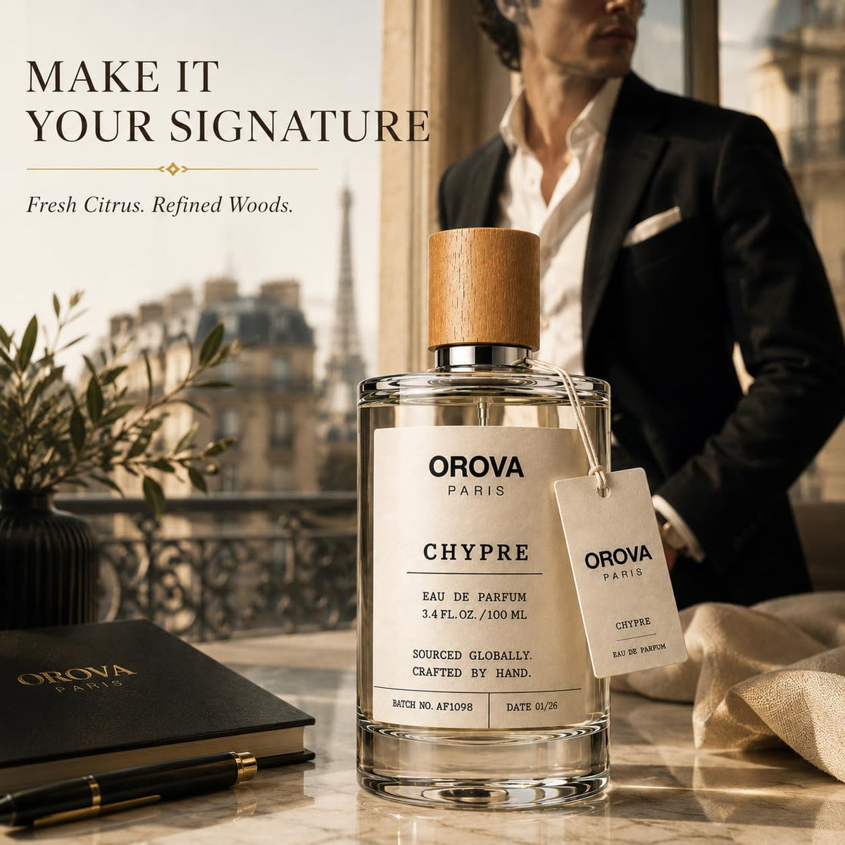 ORÖVA PARIS Chypre Eau de Parfum 100ml | Men's Luxury Fragrance