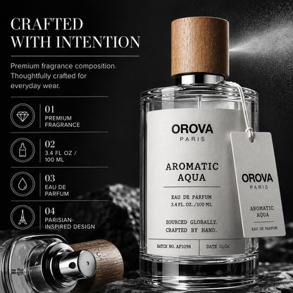 ORÖVA PARIS Aromatic Aqua Eau de Parfum 100ml | Men's Fragrance