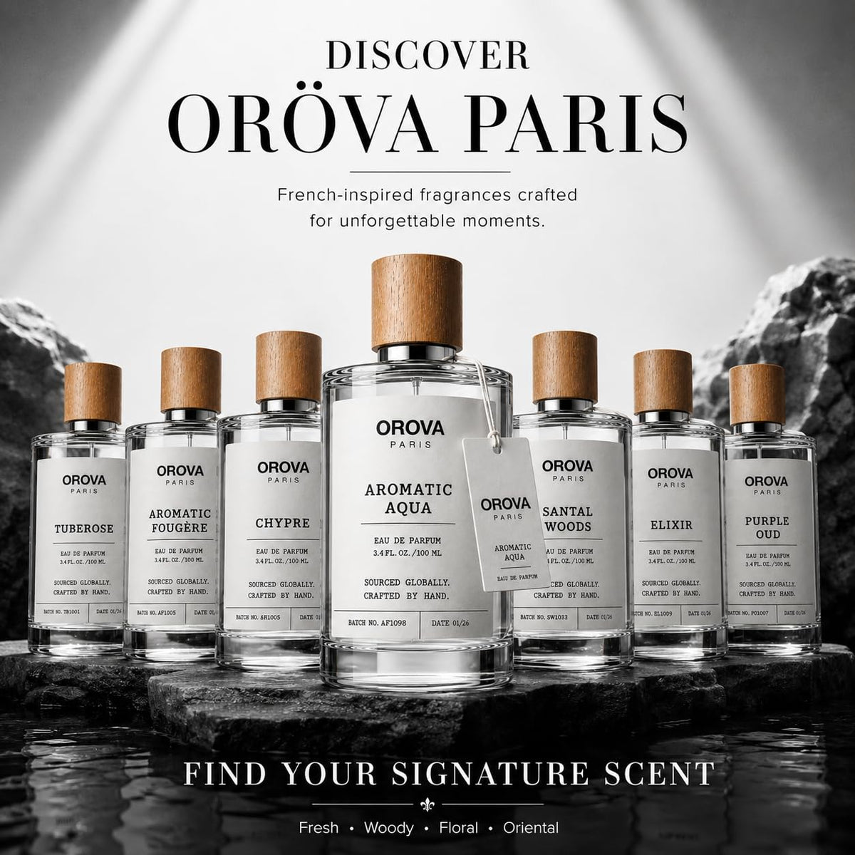 ORÖVA PARIS Aromatic Aqua Eau de Parfum 100ml | Men's Fragrance