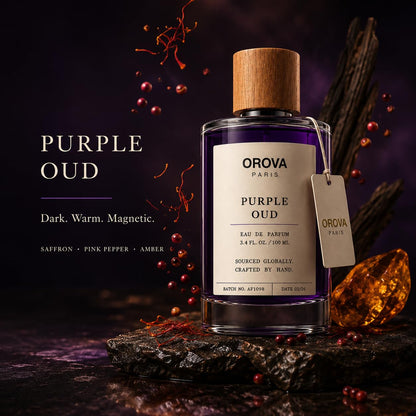 ORÖVA PARIS Purple Oud Eau de Parfum 100ml | Unisex Oud Perfume