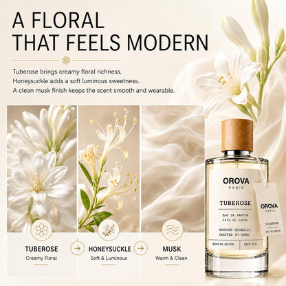 ORÖVA PARIS Tuberose Eau de Parfum 100ml | Luxury Women's Perfume