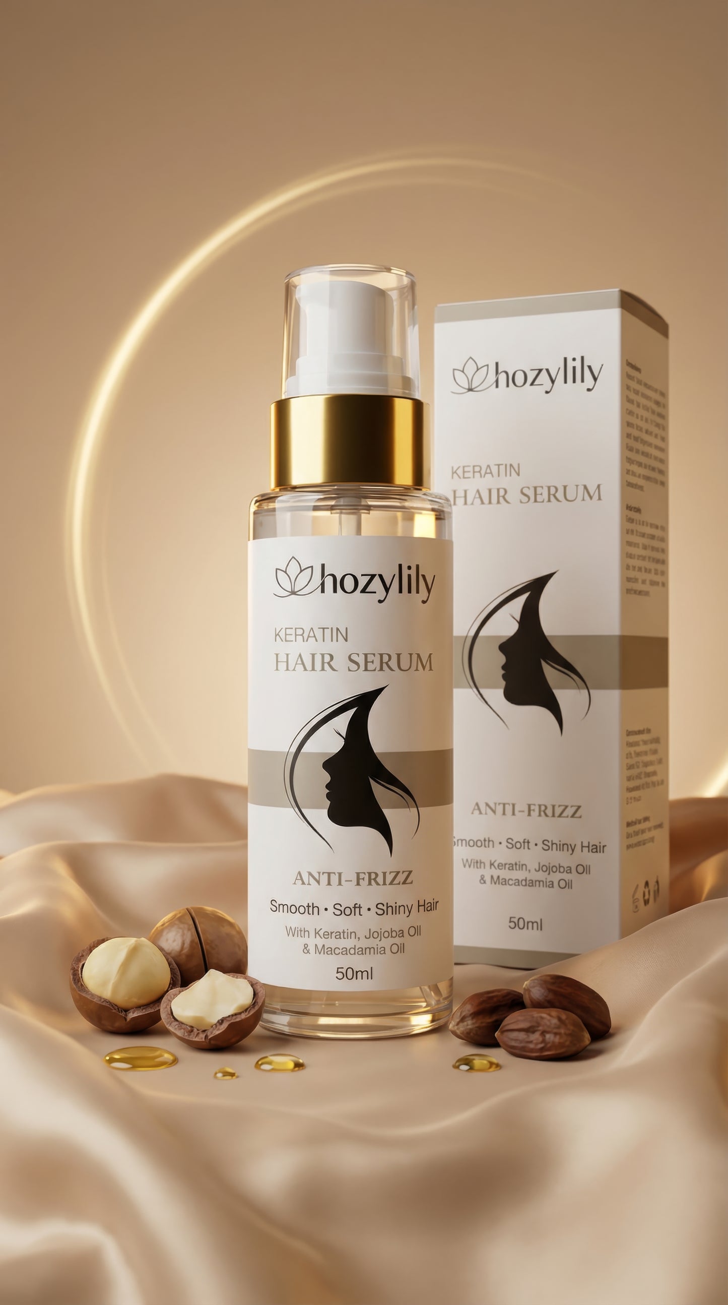 Keratin Hair Serum Anti‑Frizz Smooth & Shiny Hair 50 ml