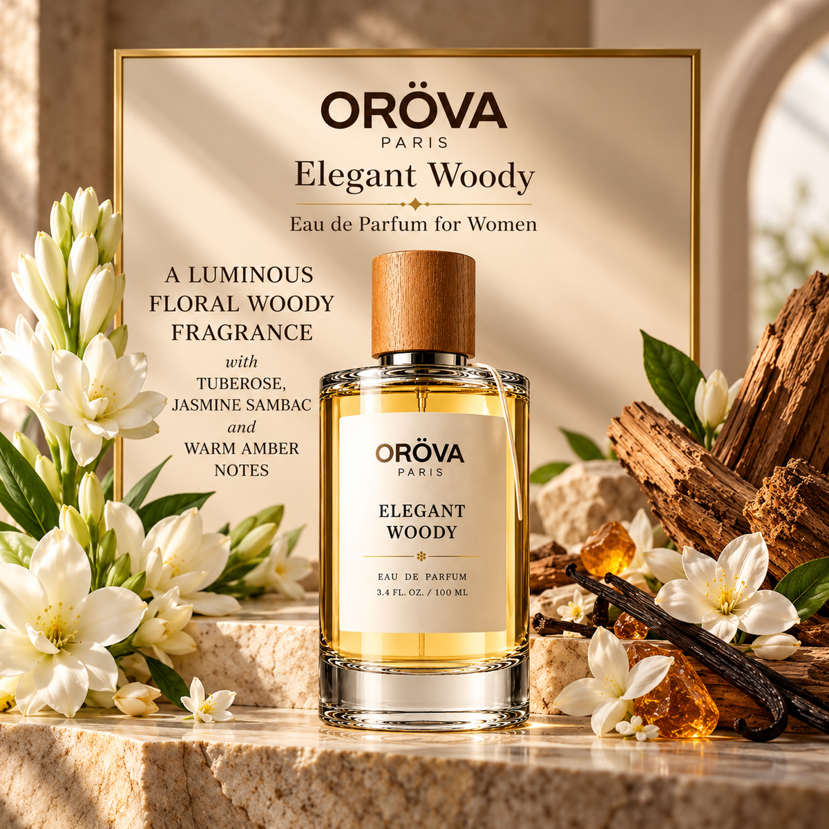 ORÖVA PARIS Elegant Woody Eau de Parfum 100ml | Luxury Women's Perfume