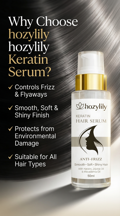 Keratin Hair Serum Anti‑Frizz Smooth & Shiny Hair 50 ml