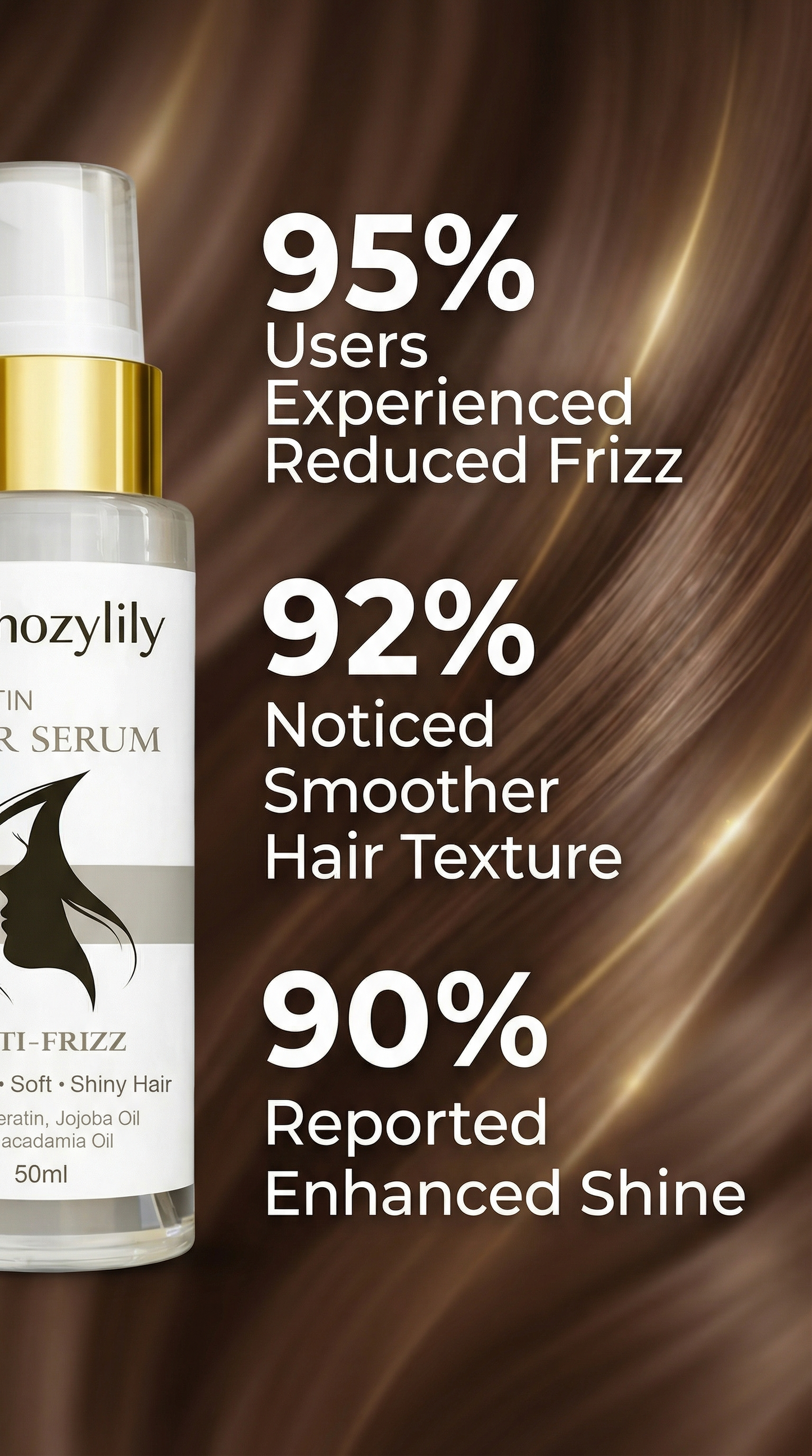 Keratin Hair Serum Anti‑Frizz Smooth & Shiny Hair 50 ml