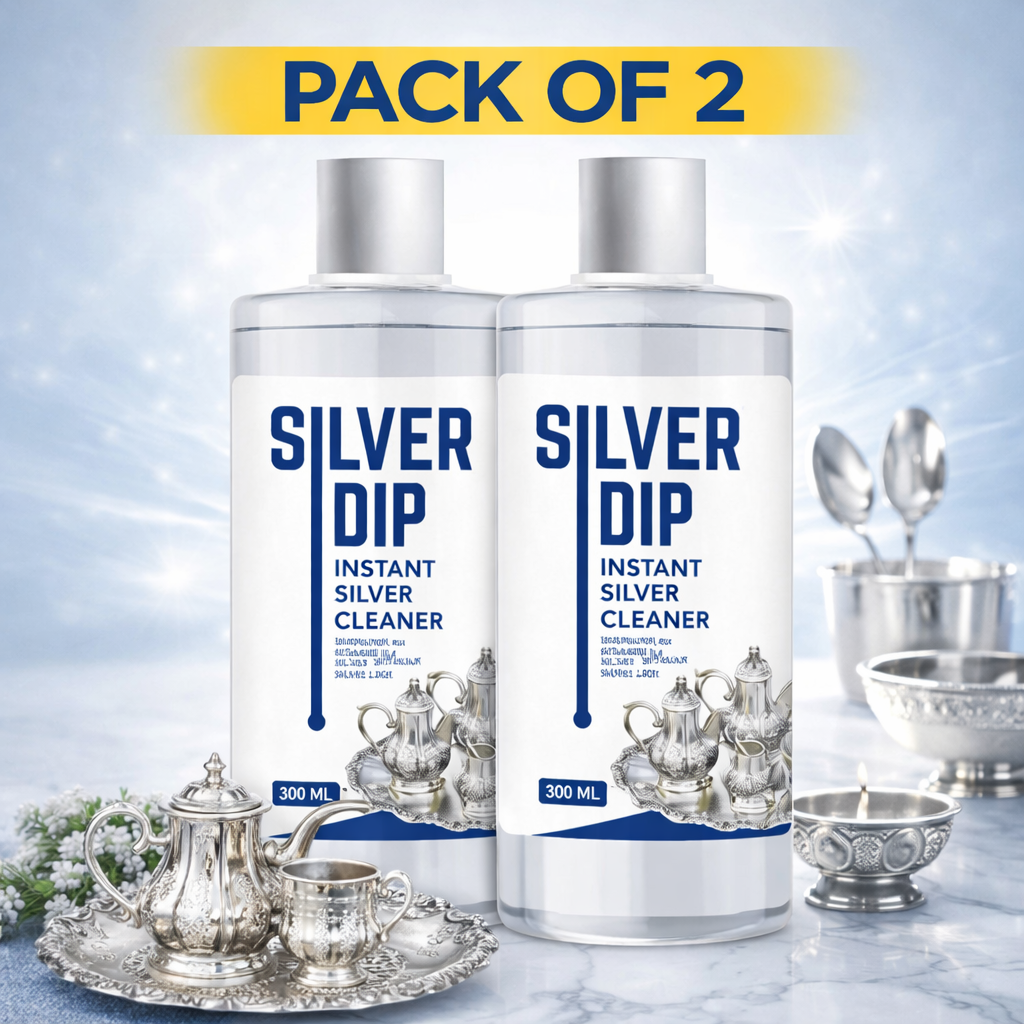 Instant Silver Dip Cleaner for Home & Kitchen | Safe Silver Cleaning Liquid with No Silver Loss